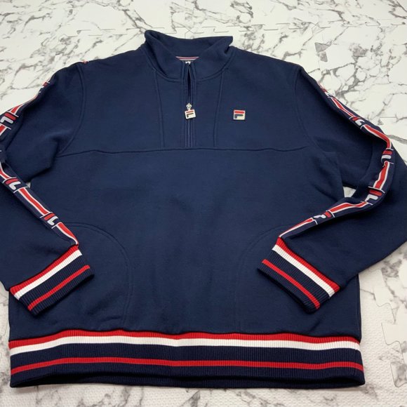 Men’s Fila Navy Murray 1/2 Zip Track Jacket